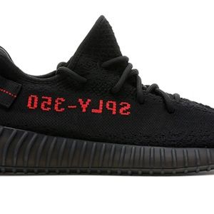 Yeezy black red 350 V2 size 6